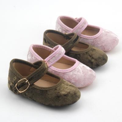 China Low Price Latest Design Platform Flat Genuine Leather Baby Shoes for sale