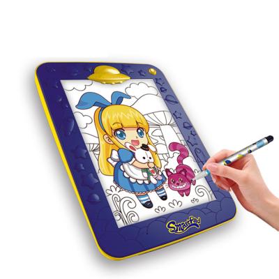 China Easy machine kids painting toys readbook 3d drawing smart educational magic toys pad logic drawing board for sale