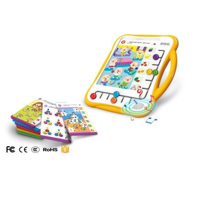 China Early Education Kids Easy-Readbook Logic Games Pad Early Educational Learning Thinking Board With Logic Flash Cards for sale