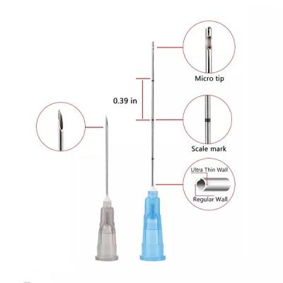 China Dermal Filer Injection Blunt Tip Dental Irrigation Needle for sale