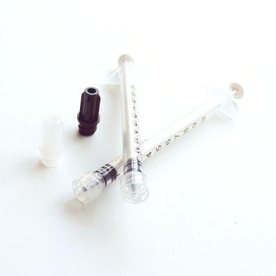 China Used For Disposable Injection Syringe 1cc Luer Lock PP Non Latex Plunger With Cap for sale