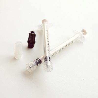 China Used for injection 1ml luer lock syringe with cap for sale