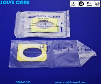 China With sponge or without sponge pediatric urine bag for sale