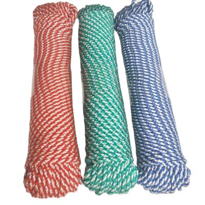 China High Tenacity Design Polyester Unique Hot Selling Double Sailing Multicolor Braided Rope Rope for sale