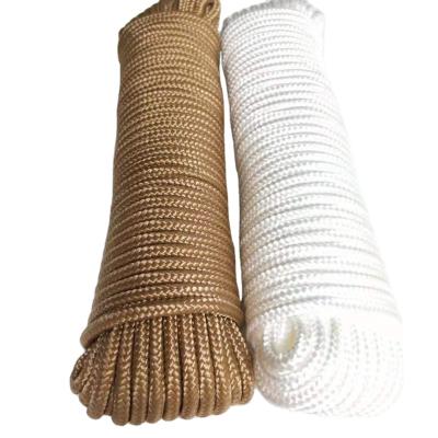 China UV-Ray New Type Elastic 4mm Dacron Polyester Rope Great Price Solid Braid for sale