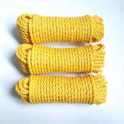 China wholesale roving 3 twisted 5mm flat rope pp packing rope 3 roving for sale