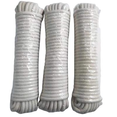 China Strong and durable solid braided cotton rope for sale