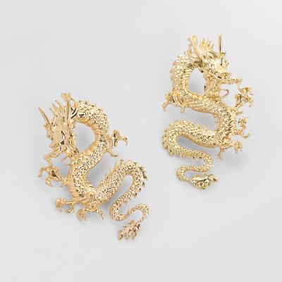 China Trendy Dragon Fashion Earrings FASHIONABLE Women's Jewelry Exaggerated Personality Fresh Stud Earrings for sale