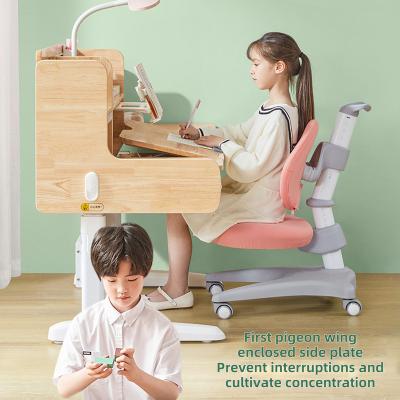 China Adjust Height Hot Sale MDF Ergonomic Oversized Foldable Kids Study Table Chair for sale