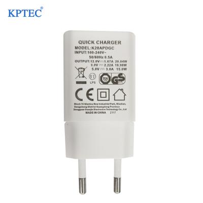 China KPTEC PD 20w Fast Flat Wall Charger Usb Fast Charger PD Charger For Computer K20A for sale