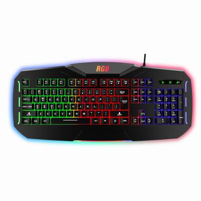 China Custom Membrane Factory RGB Unique Large Size OEM Gaming Wired Keyboard For Gamer for sale