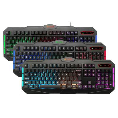 China Anti-ghosting factory newest custom keyboard gamer USB cable small quantity RGB backlit keyboard from origin for sale