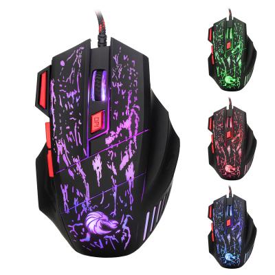 China Gaming Mouse Gaming Mouse Desktop Glowing Optical Cable USB Wired Mouse for sale