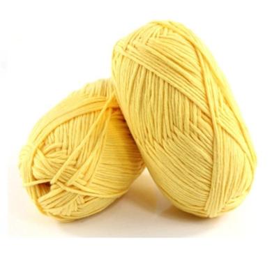 China Viable Free Sample Dyed Hand Knitting 100% Cotton Yarn Price 28colors for sale