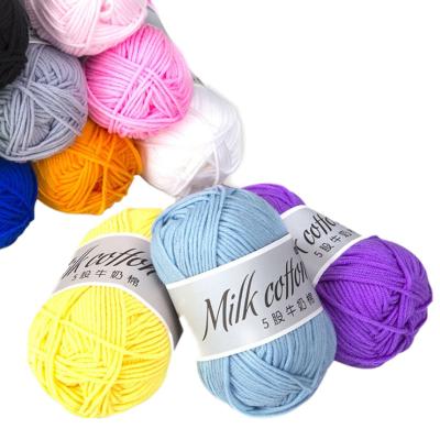 China Hot Sale 16s/5 China Milk Spun Soft Cotton Yarn For Hand Knitting 91colors for sale