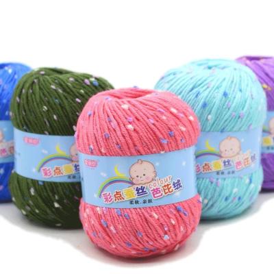 China Free sample hot sale hand knitting dyed cotton soft baby knitting yarn for knitting for sale