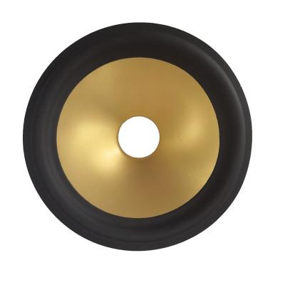 China Good Stiffness 4 Inch Speaker Aluminum Cone With Edge Rubber Surround For Professional Subwoofer Audio for sale