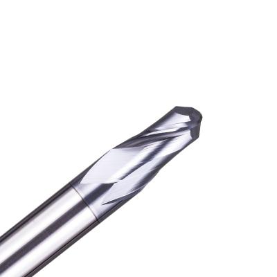 China Long Carbide Milling Cutter 2 Flute Ball Nose End Mill Carbide Shank Endmill Cnc Cutter D4~10 In Stock for sale