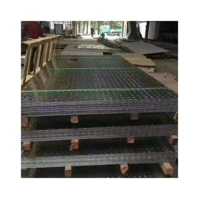 China China Factory 5005 Flat Container Plate 5052 5754 H32 Anti-Slip Galvanized Steel Checkered for sale