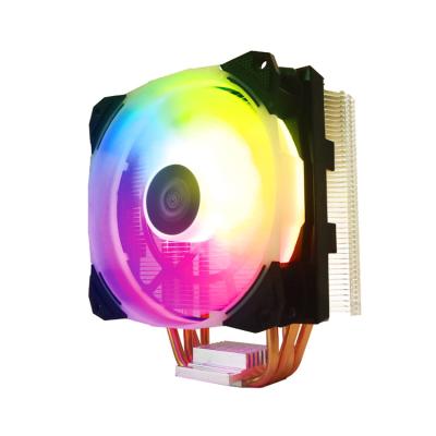 China CPU Factory Supply Colorful CPU RGB LED Light Computer Case Fan Cooler for sale