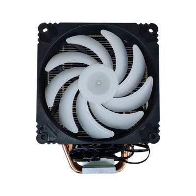 China Professional Wholesale Customized Colorful Led CPU Heat Pipe 4 Light CPU Cooler for sale