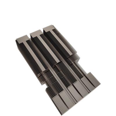 China Custom Aluminum Extrusion Radiator Scoop Fin High Density Radiator for sale