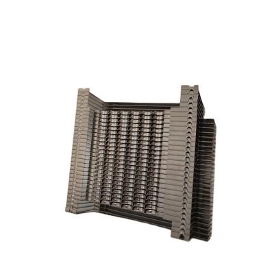 China Loop Fin Profile Radiator Heatsink Customized Aluminum Cooling Fins for sale