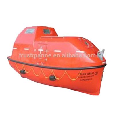 China Fiberglass partially enclosed lifeboat for sale