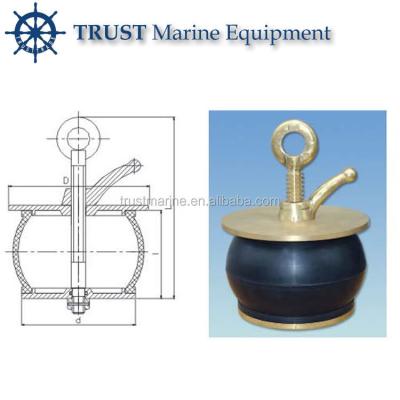 China For Supply High Quality Boat Gasket Holes China Factory Scuttle IMPA Brass Plug 85mm for sale