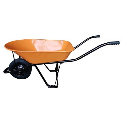 China High Quality 60 Liter Farm Equipment Steel Wheelbarrow Industrial Heavy Duty Cart for sale