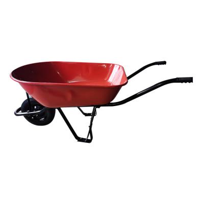 China Technology steel production 90 liter wheelbarrow steel wheelbarrow cart steel truck garden cart for sale