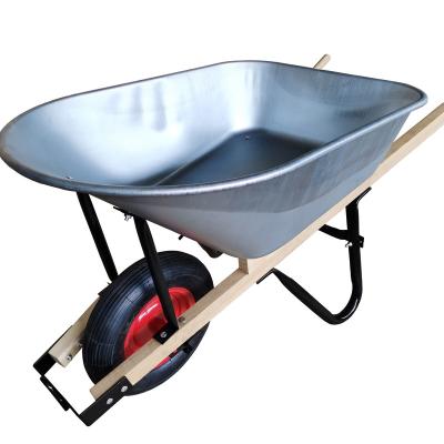 China Wholesale 200KG STEEL Reliable Capacity Quality Steel Supplier 102 Liter Garden Wheelbarrow for sale