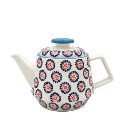 China Customization Ceramic Teapot Viable For A Set Porcelain Teapot With Cup for sale