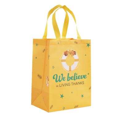 China Customized high quality reusable portable shopping bag eco-friendly hot logo ultrasound packaging pressed non woven bag for sale