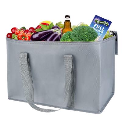 China Waterproof Insulated Freezer Bag Ice Cream Lunch Ice Bag Solid Color Nonwoven Beer Insulated Cooler Bag for sale