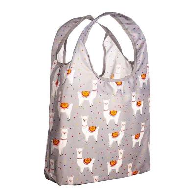 China Eco-Friendly Animal Pattern Foldable Handbag Supermarket Shopping Bag Foldable Wear-resistant Grocery Bag Eco-Friendly for sale