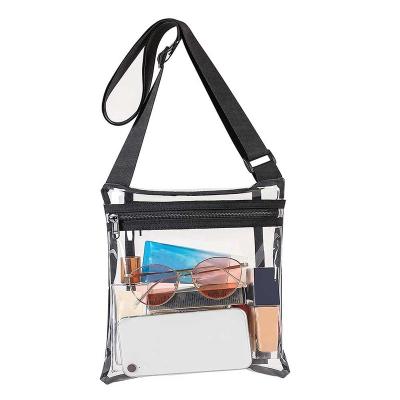 China Water Proof Mobile Phone PVC Cross Body Sports Event Transparent Cross Body TPU Concert Wallet for sale