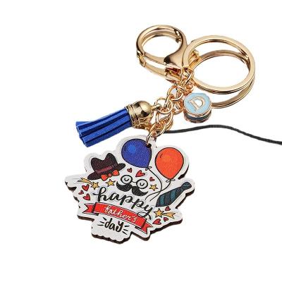 China Durable High Quality Metal Attractive Design Keychain Custom Logo Hard Soft Enamel Tropical Keyring for sale