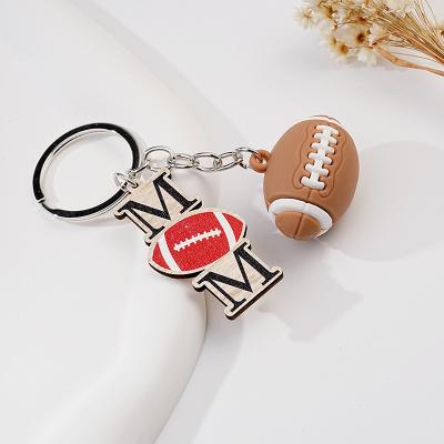 China Durable Rugby Key Chain Bag Pendant Sports Event Fans Commemorative Creative Gift Pendant for sale