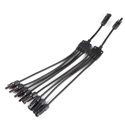 China 10000V branch parallel connection 30A 1000V photovoltaic solar panel 4pcs cable wire 4Y PV connect for sale