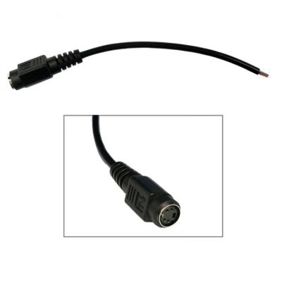 China Telecommunication Stripped End 4 PIN Female DIN Plug Video Customized Power Cable for sale