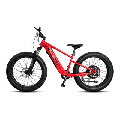 China Factory supply aluminum alloy 26 inch fat tire 500W 750W 1000W 48V rear hub motor electric mountain bike for sale