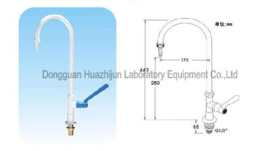 China Desktop Single Port Lab Waterkraan ∙ ∙ Lab Waterkraan Fabriek ∙ ∙ Lab Waterkraan Prijs Te koop