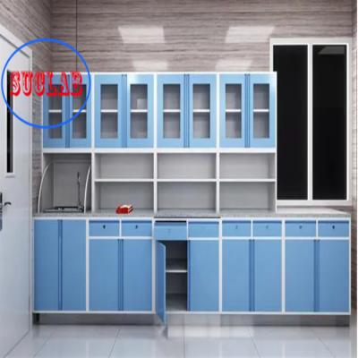 China Full Steel Treatment Room Cupboard with Adjustable Shelves Metal Type for sale