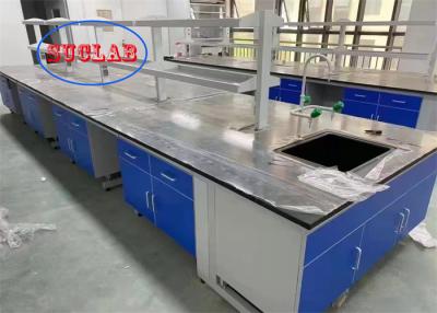 China Multi Cabinet C Frame  Lab Worksations / Lab Bench Table With Phenolic Resin Or Epoxy Resin Worktop for sale