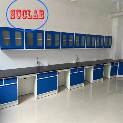 China Modular Lab Benches Hong Kong Customized PP/Ceramic/Epoxy Resin Sink with Multi-Functional Socket and Splash-proof Box for sale