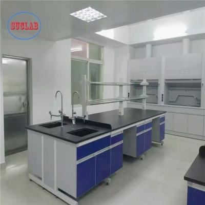 China Customized Chemistry Laboratory Furnitures Chemical-Resistant Laminate Work Surface DTC105 DEG Hinges for sale