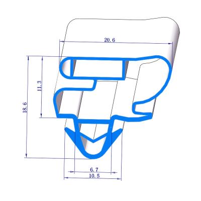 China Gasket for non-standard fridge/refrigerator/cabinet/storage fridge door rubber seal gasket 014 plastic for commercial door gaskets commercial refrigerator gasket strip for sale