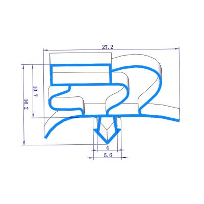 China Gasket for 033 High Quality and High Profile Washing Machine Door Fridge/Refrigerator/Cabinet/High Grade PVC Storage Flexible PVC Material Rubber Gasket for sale