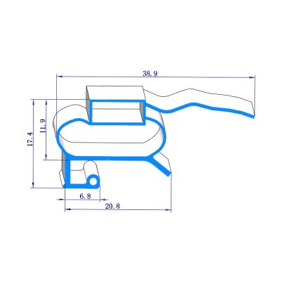 China Gasket for fridge/fridge/cabinet/pvc flexible profile best storage prices for fridge door seal 063 sealing strips for fridge for sale